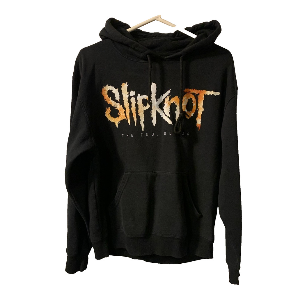 Slipknot Men's Graphic Hoodie Size S The End So Far Concert Tour Merch Black - Picture 2 of 5